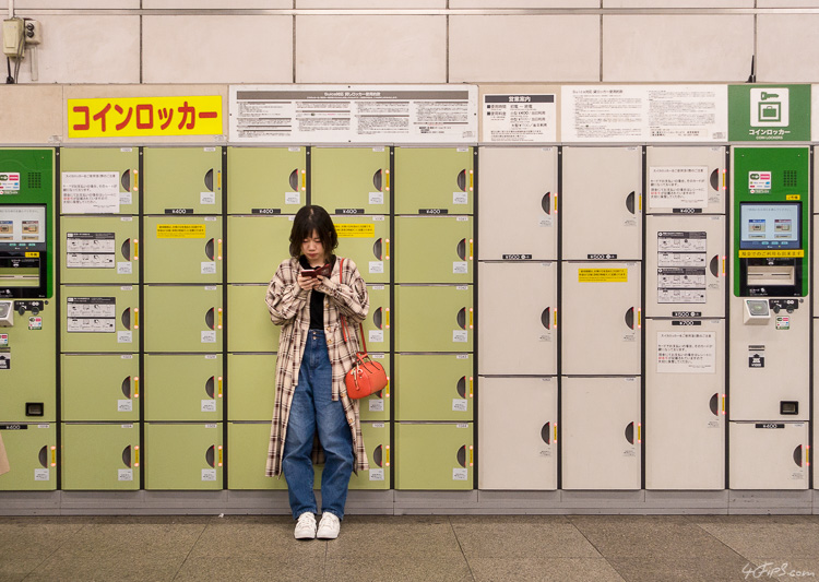 By Lockers at Akihabara Station, Tokyo