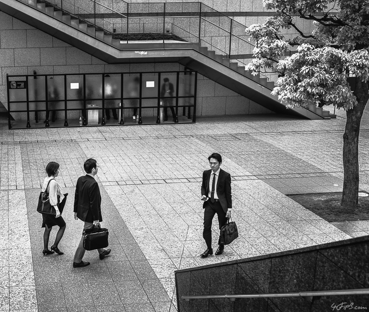 Office Workers in Shiodome, Tokyo