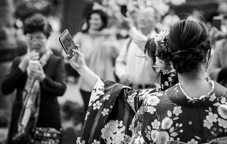Taking a Selfie by Sensō-ji, Asakusa